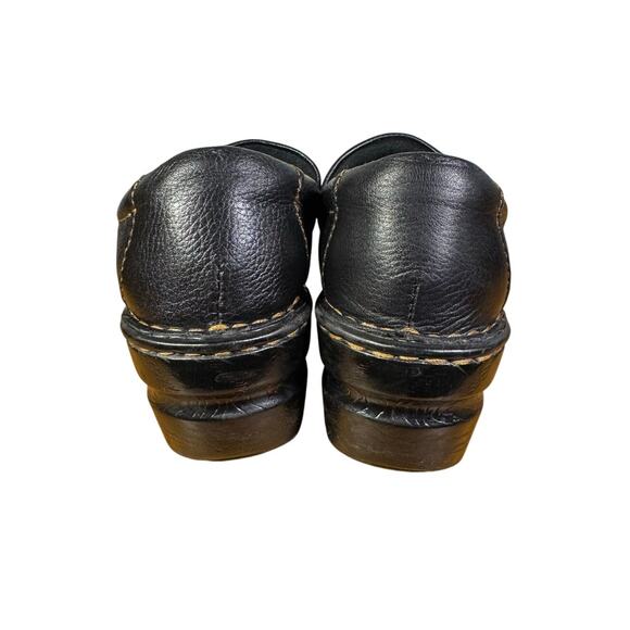 BOC Size 7.5 Black Pebbled Leather Clogs - Picture 3 of 4
